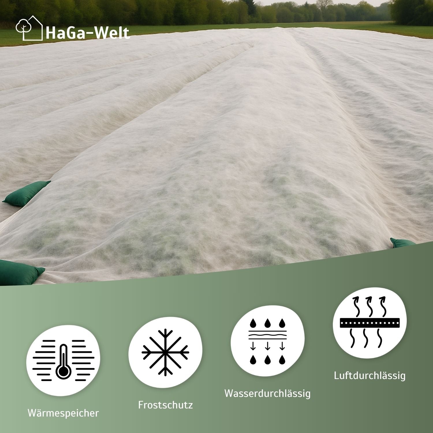 Erntevlies 30 g/m² – effektiver Frostschutz und Wachstumshelfer