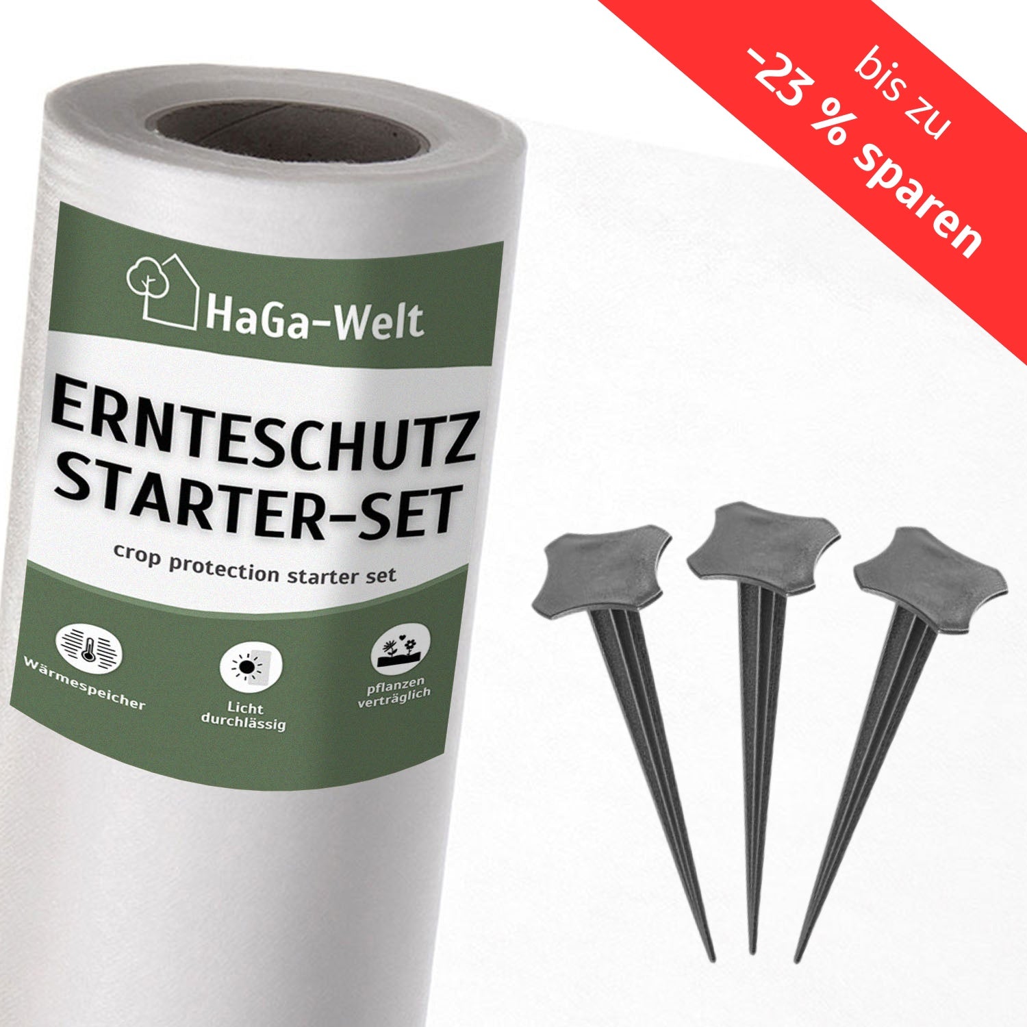 Ernteschutz-Starter-Set: Idealer Kälte- & Windschutz in verschiedenen Größen