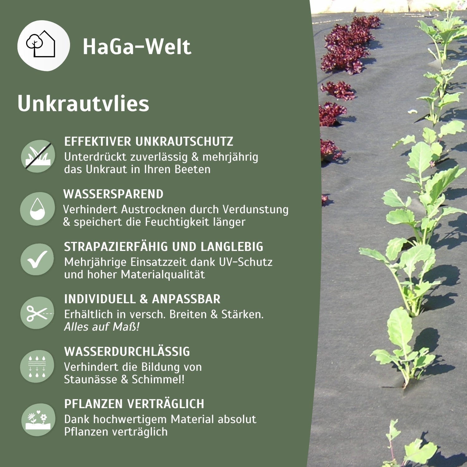 Unkrautvlies 80 g/m² – so bleiben Ihre Blumenbeete unkrautfrei