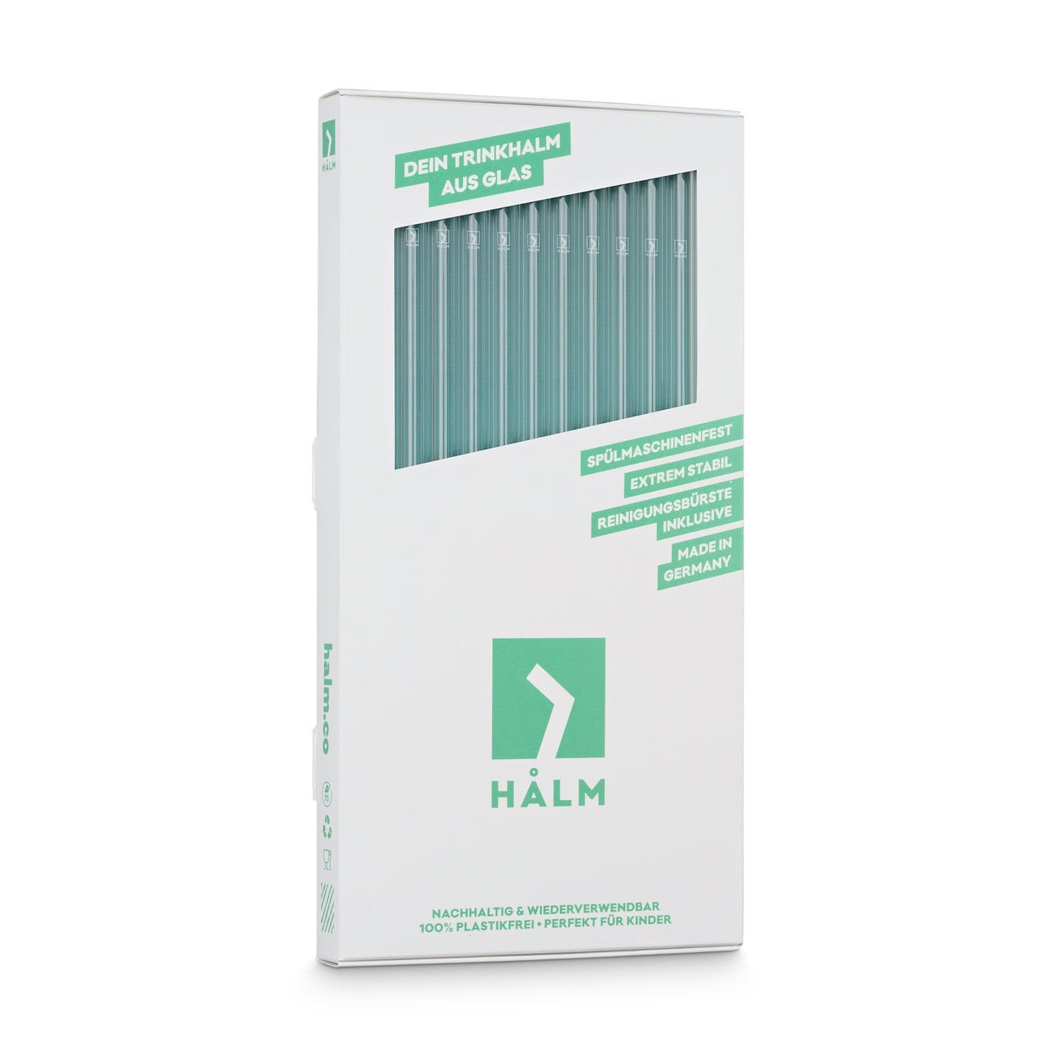 20x 23cm (Gerade) Glasstrohhalme Party Set