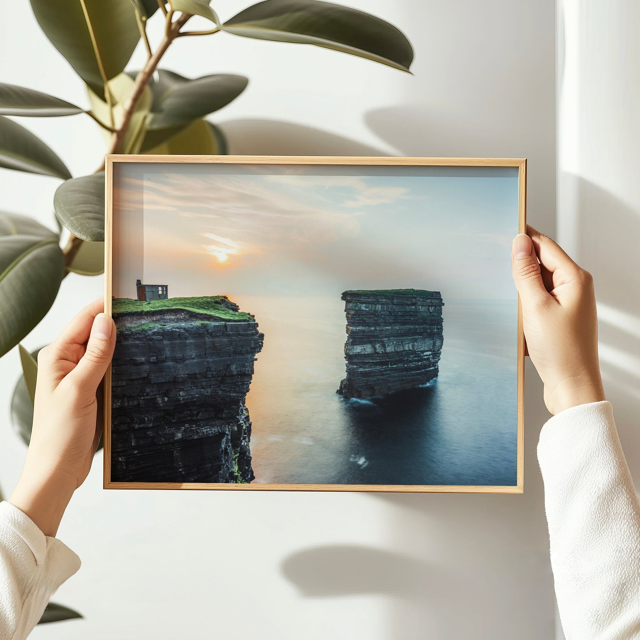 Downpatrick Head Wall Art – Irish Sea Stack at Sunset