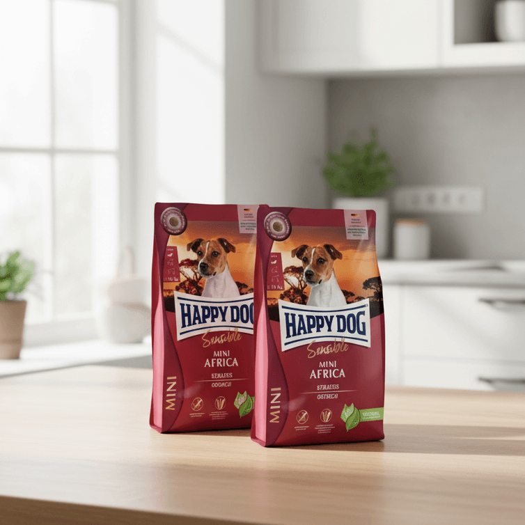 Aktionspaket Happy Dog Sensible Mini Africa 2 x 4 kg