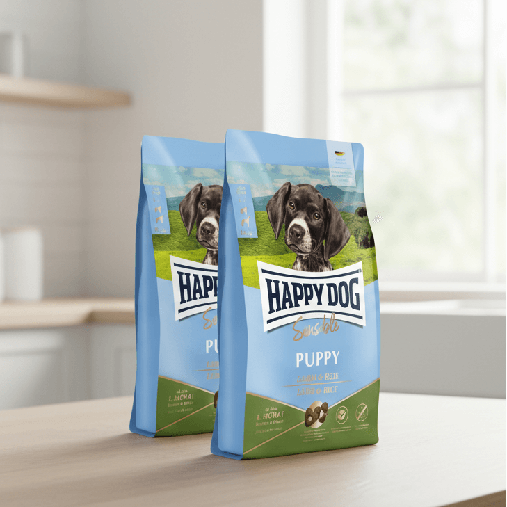 Aktionspaket Happy Dog Sensible Puppy Lamm & Reis 2 x 10 kg