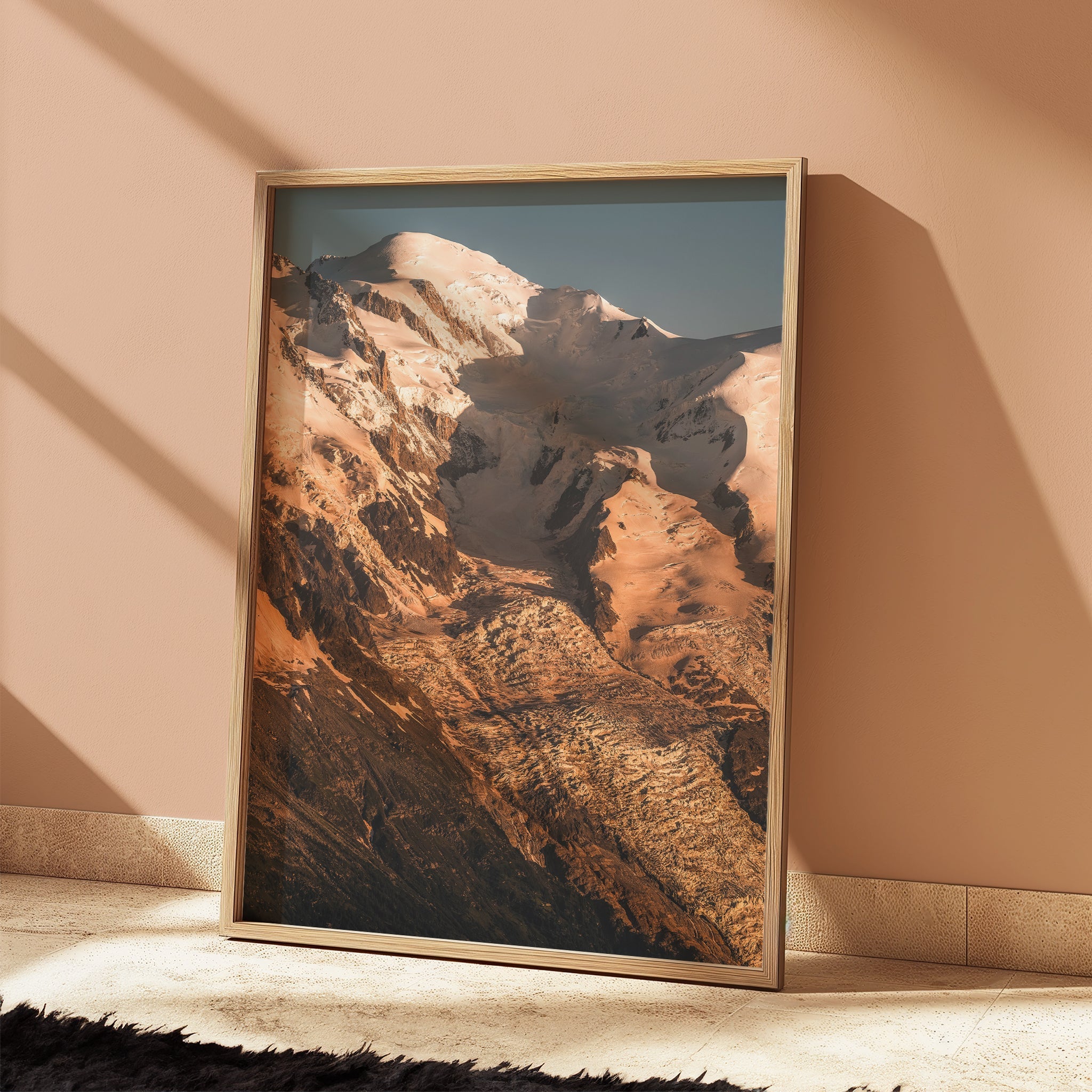 Mont Blanc Golden Hour Wall Art Print – Chamonix Mountain Photography