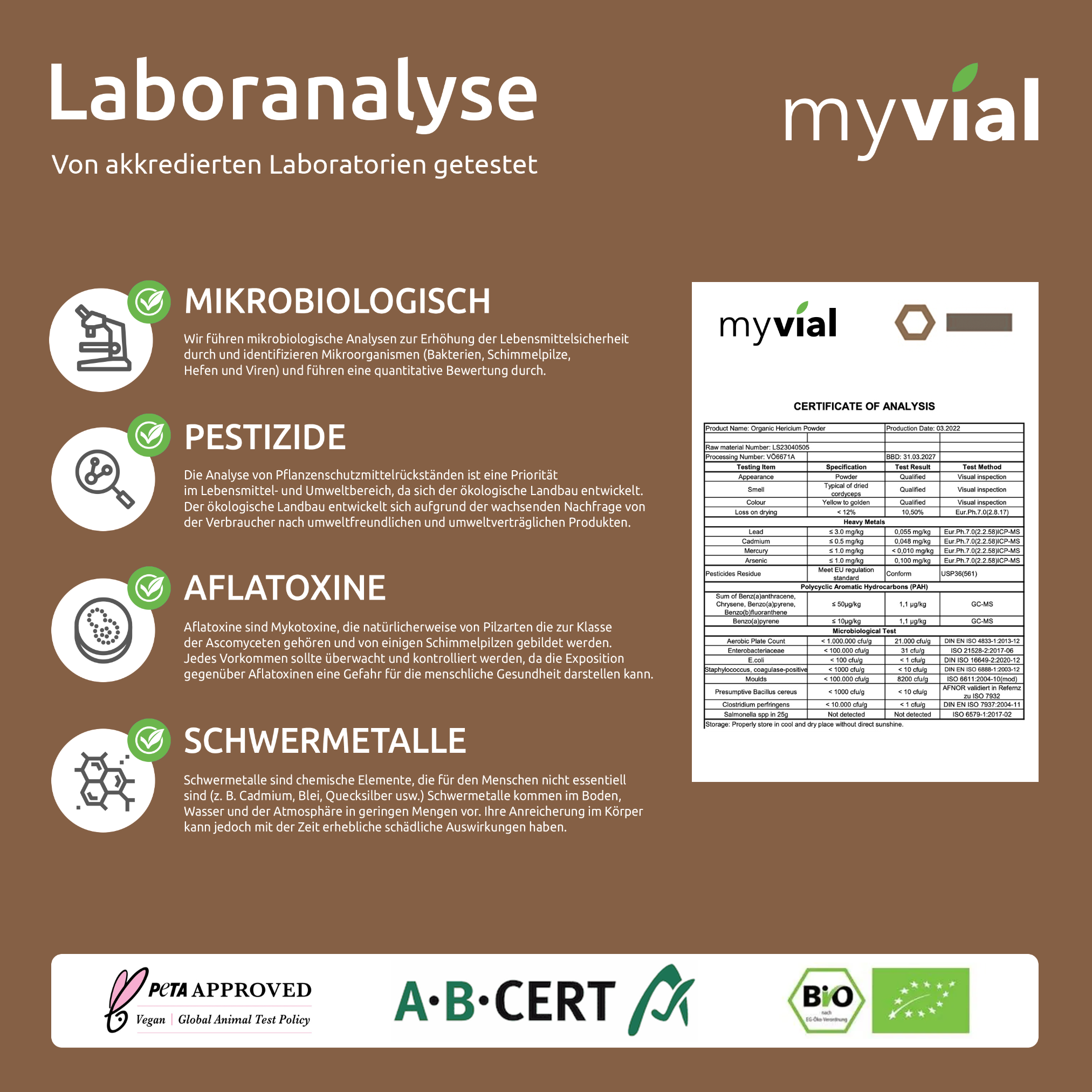 Bio Hericium Kapseln Lionsmane