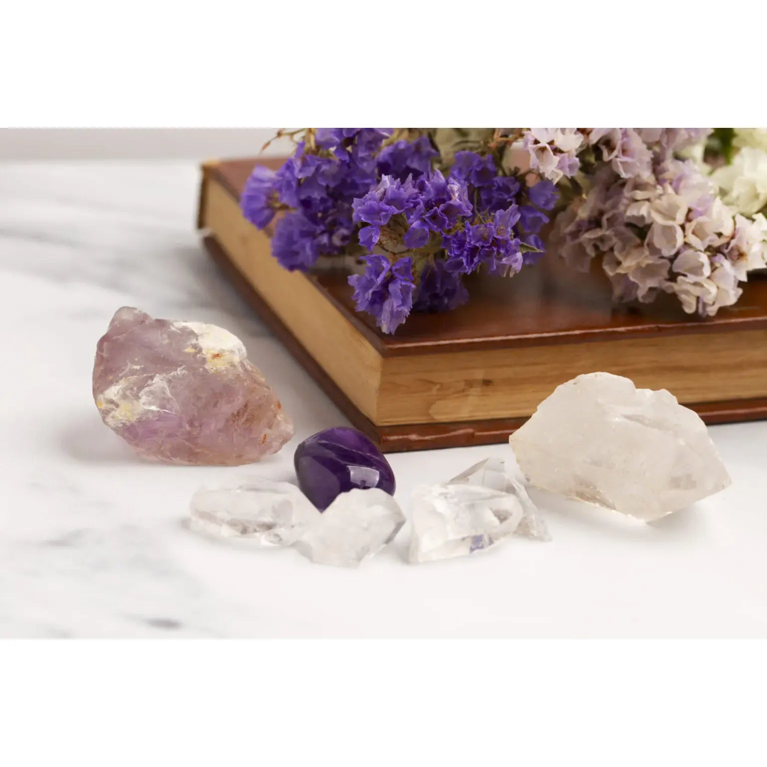 Kristallsteine für Wasserfilterstation - Lotus Vita - getrommelt - ca. 700-800g