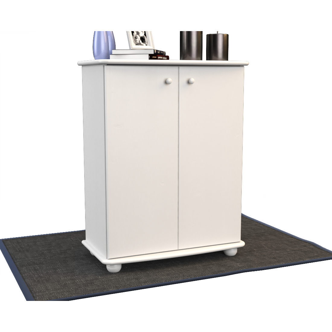 Anika Kommode 110er | Sideboard | Anrichte | 2-Türig mit Regalfächer | 100% Bio Kiefer Massivholz