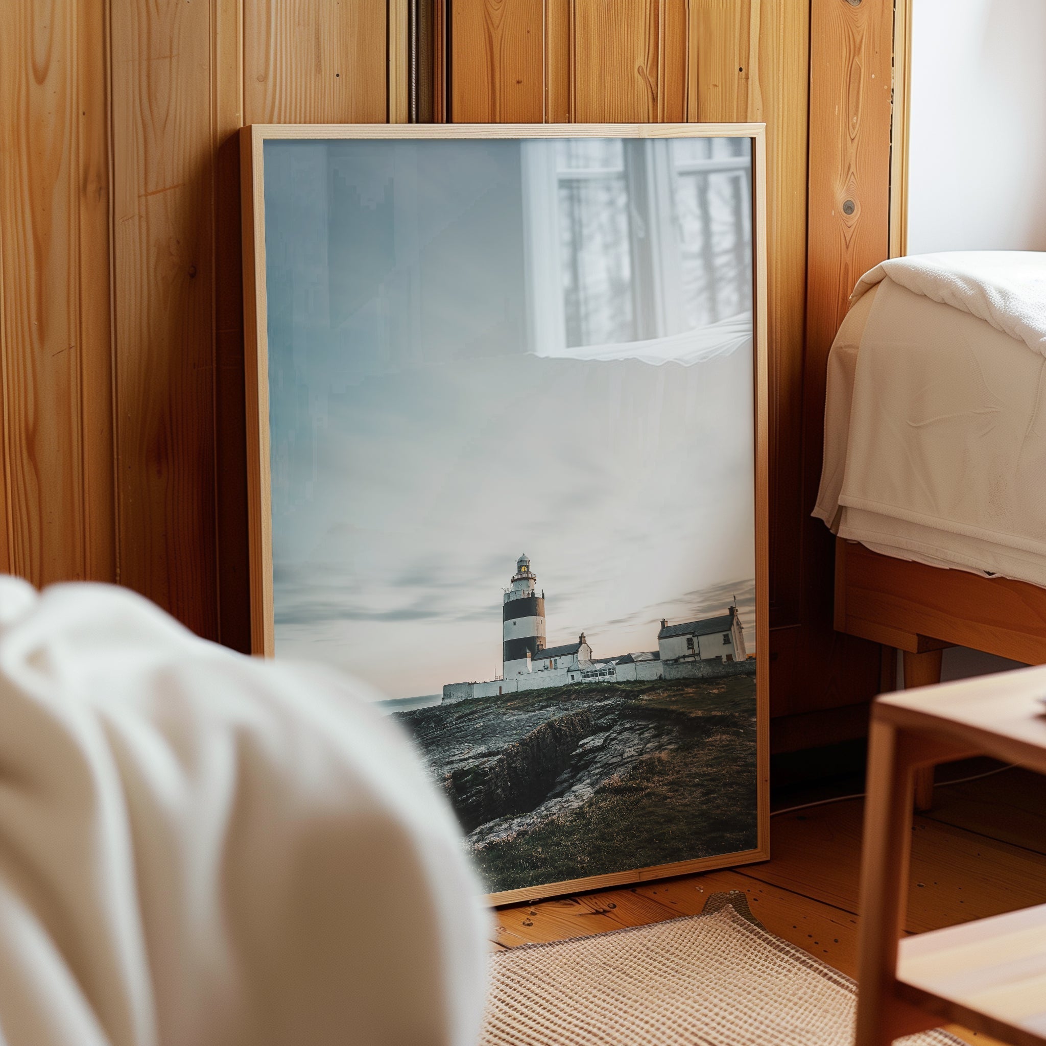 Hook Head Lighthouse Wall Art Print – Ireland’s Coastline at Sunset