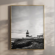 Hook Head Lighthouse Wall Art – Ireland Black & White Coastal Print