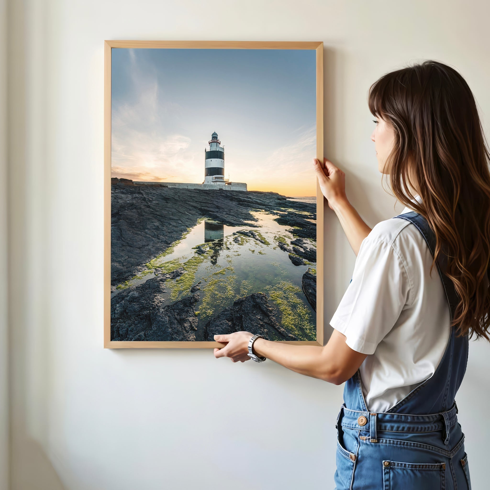 Hook Head Lighthouse at Sunset – Irish Coastal Wall Art Print