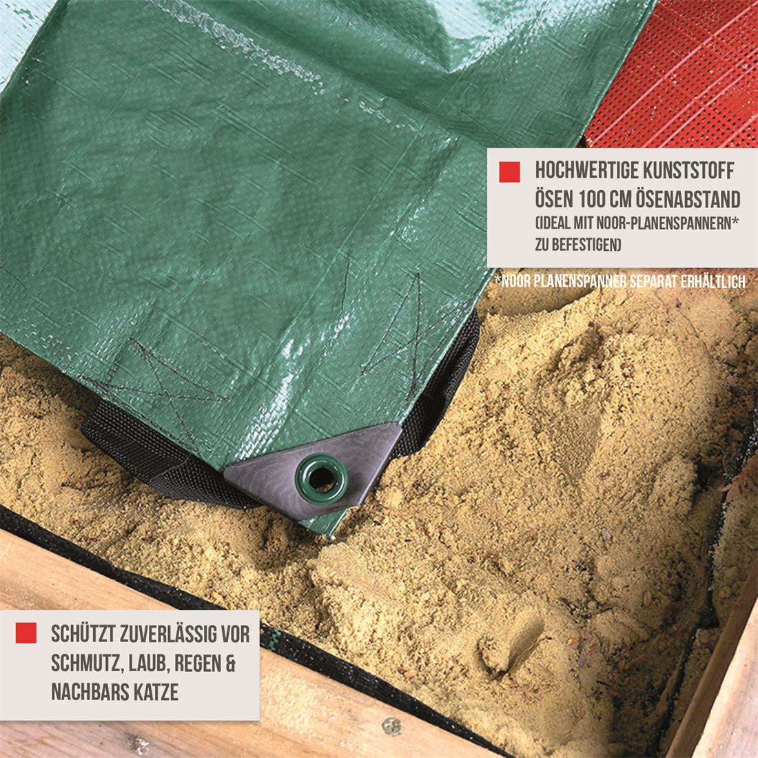 Sandkasten Abdeckplane - 150x150 cm