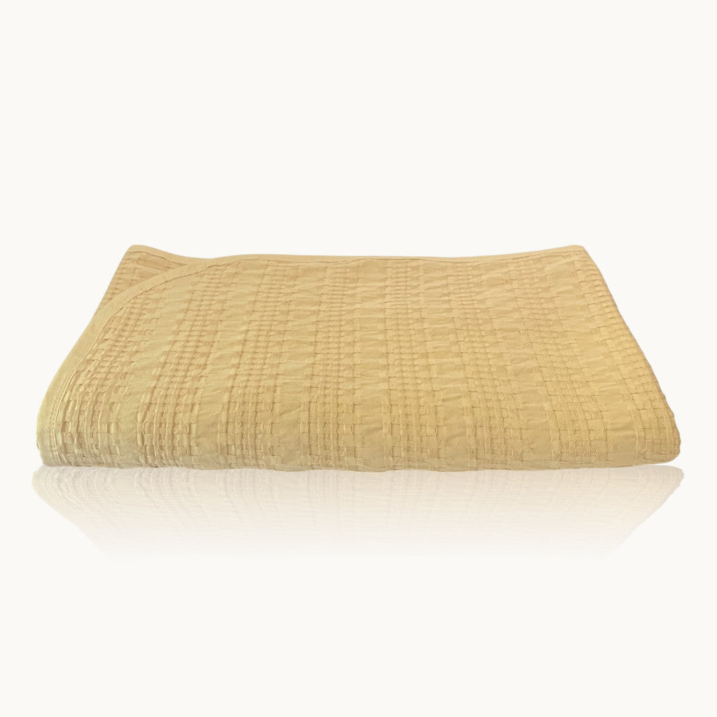 Waffelmuster Tagesdecke Aus Baumwolle Piqué Giza Ägyptische Baumwolle Hochwertige Tagesdecke