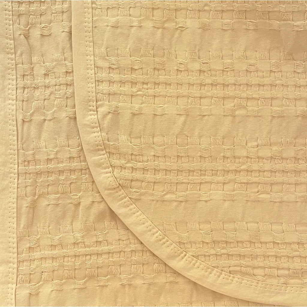 Waffelmuster Tagesdecke Aus Baumwolle Piqué Giza Ägyptische Baumwolle Hochwertige Tagesdecke