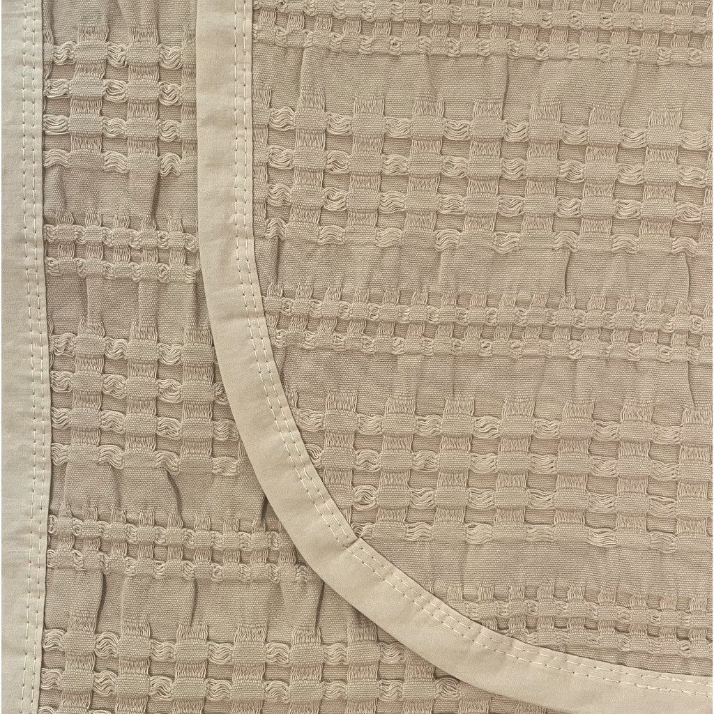 Waffelmuster Tagesdecke Aus Baumwolle Piqué Giza Ägyptische Baumwolle Hochwertige Tagesdecke