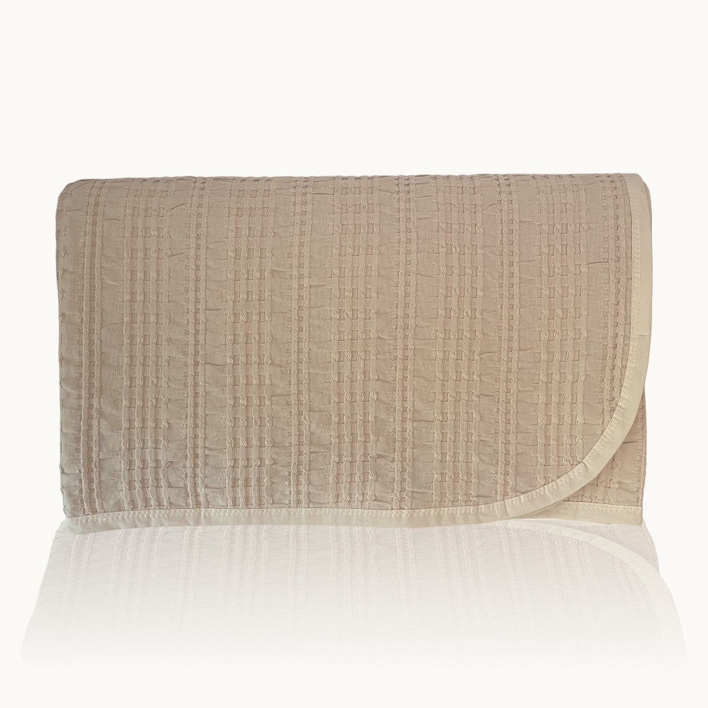 Waffelmuster Tagesdecke Aus Baumwolle Piqué Giza Ägyptische Baumwolle Hochwertige Tagesdecke