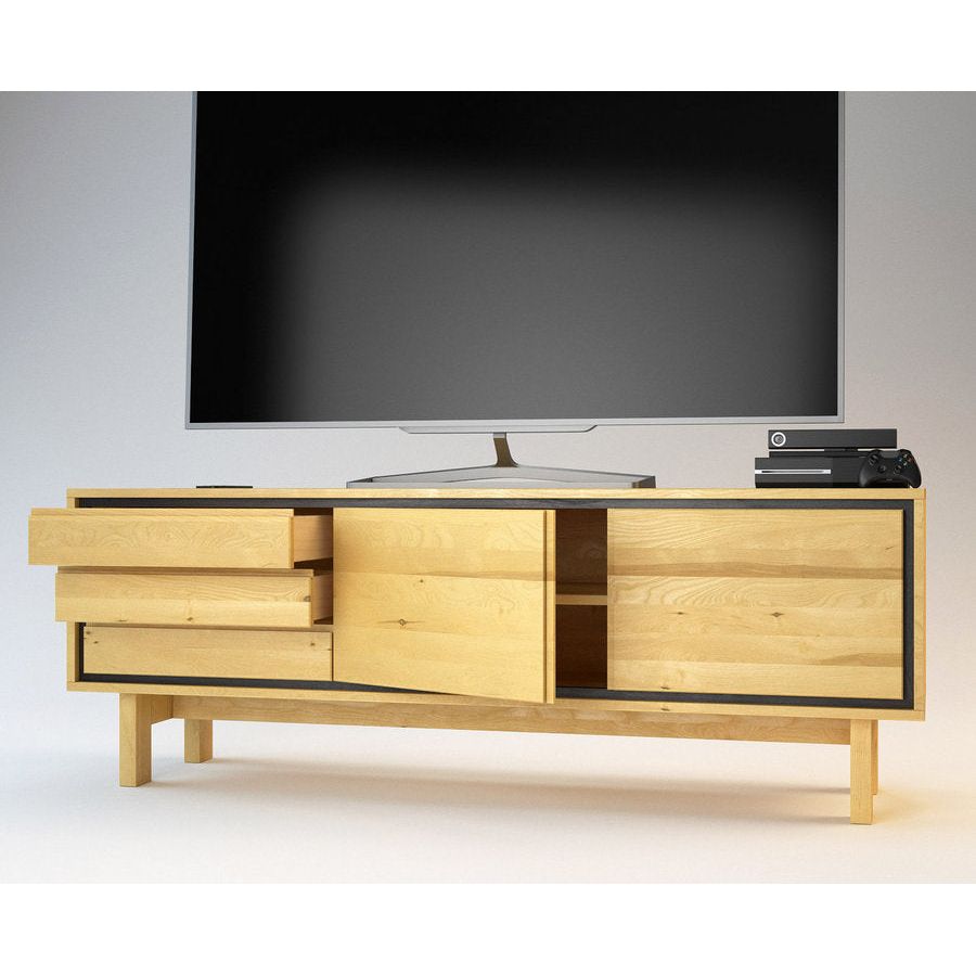BARCELONA TV-Sideboard/Longboard Massivholz Kommode
