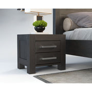 NATURA Massivholz Nachttisch mit 2-Schubladen