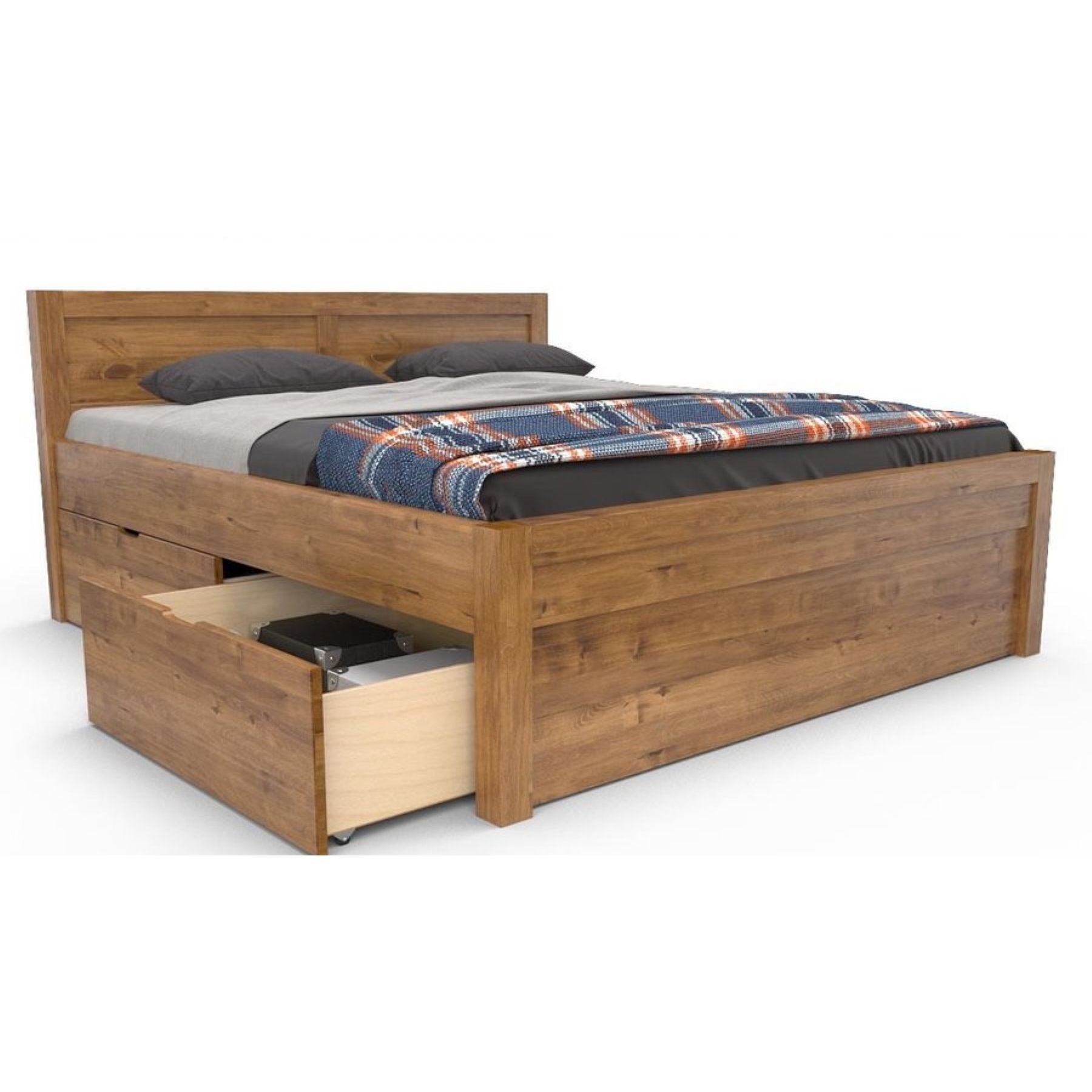 NATURA-VERSO Massivholzbett optional mit Bettschubladen