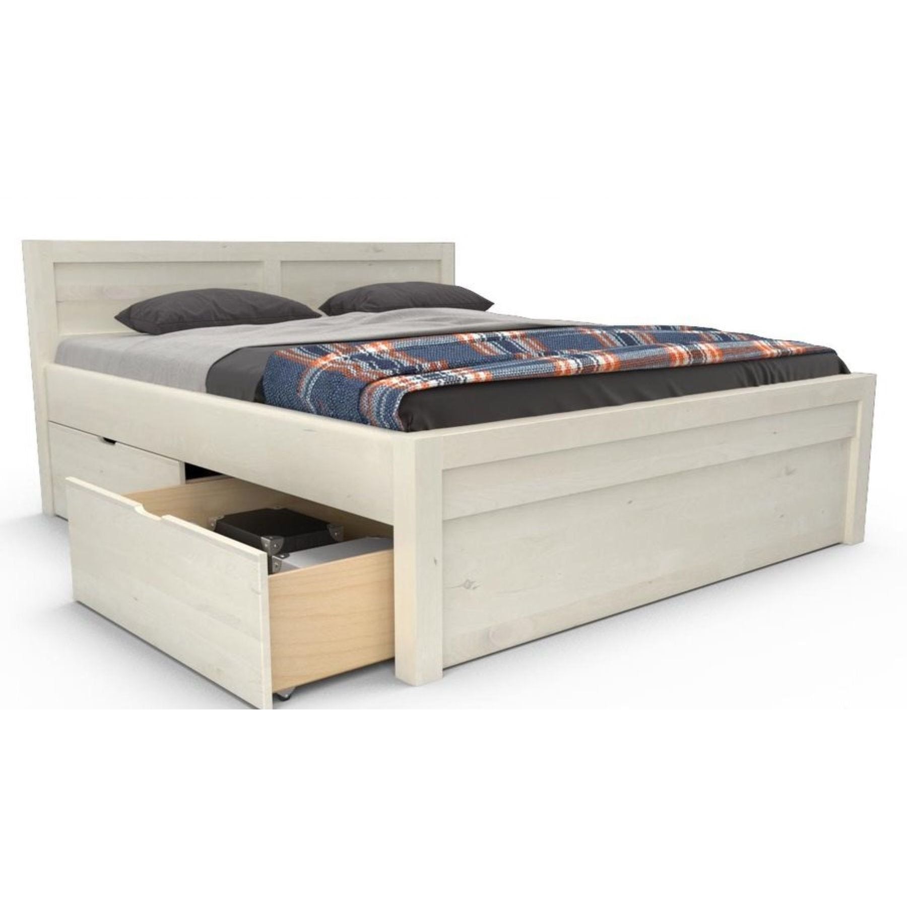 NATURA-VERSO Massivholzbett optional mit Bettschubladen