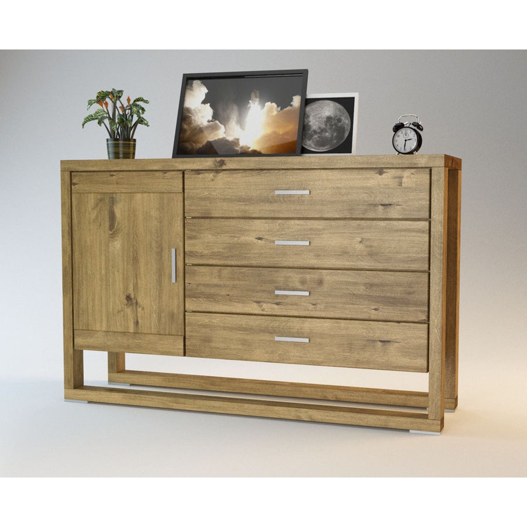 FERARRA Massivholz Schubladen Kommode