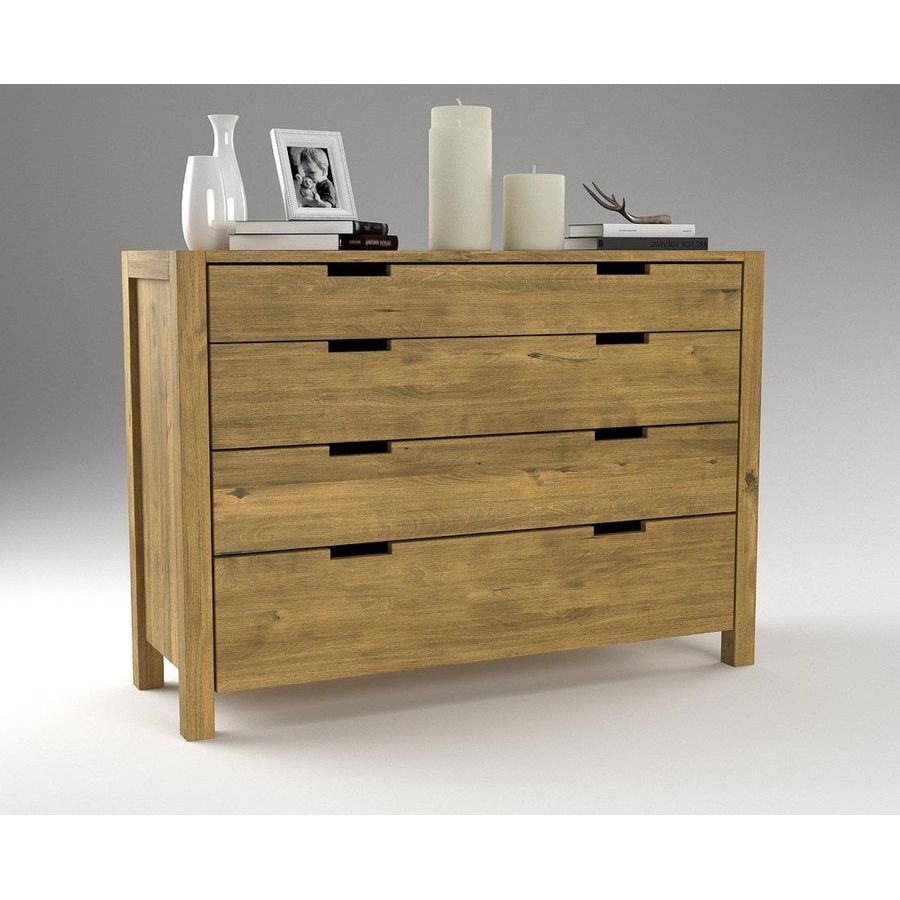 AURA Massivholz Schubladen Kommode