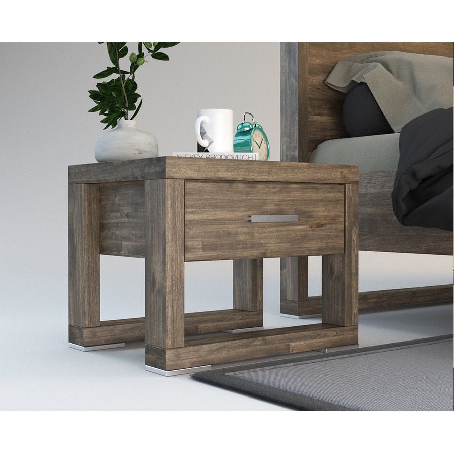 FERRARA Massivholz Nachttisch