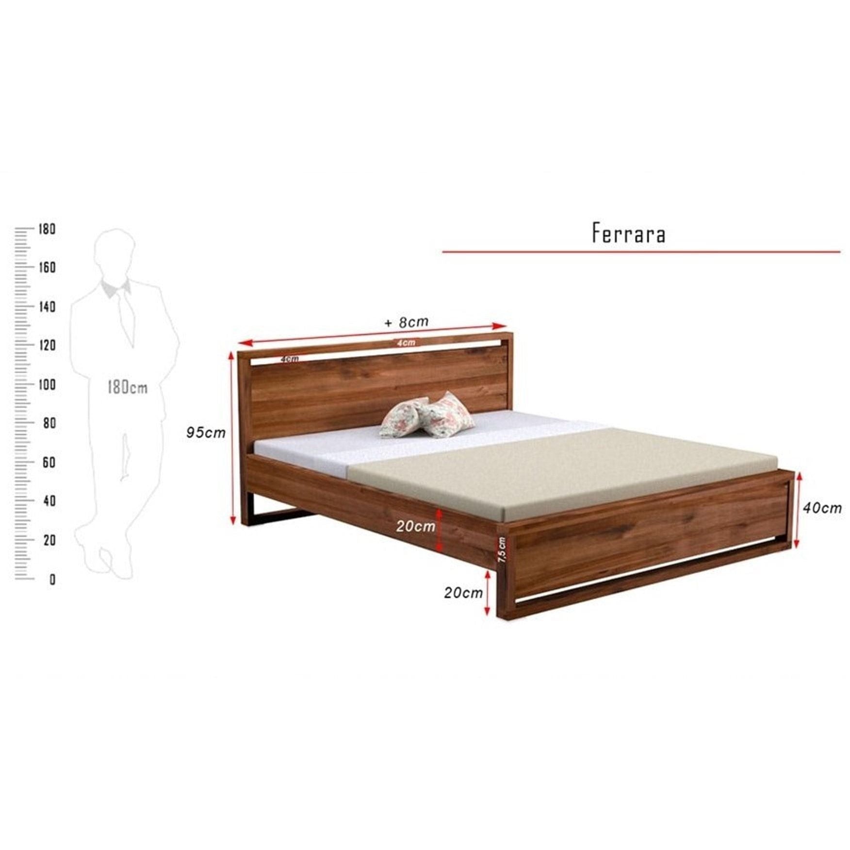 FERRARA Massivholzbett