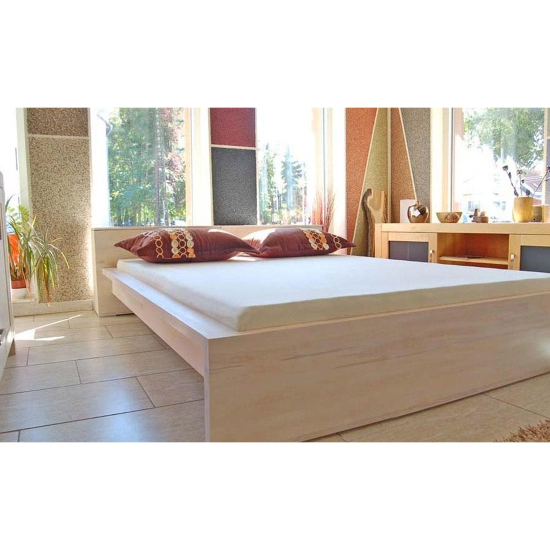 CREATO Massivholzbett mit Bettkasten