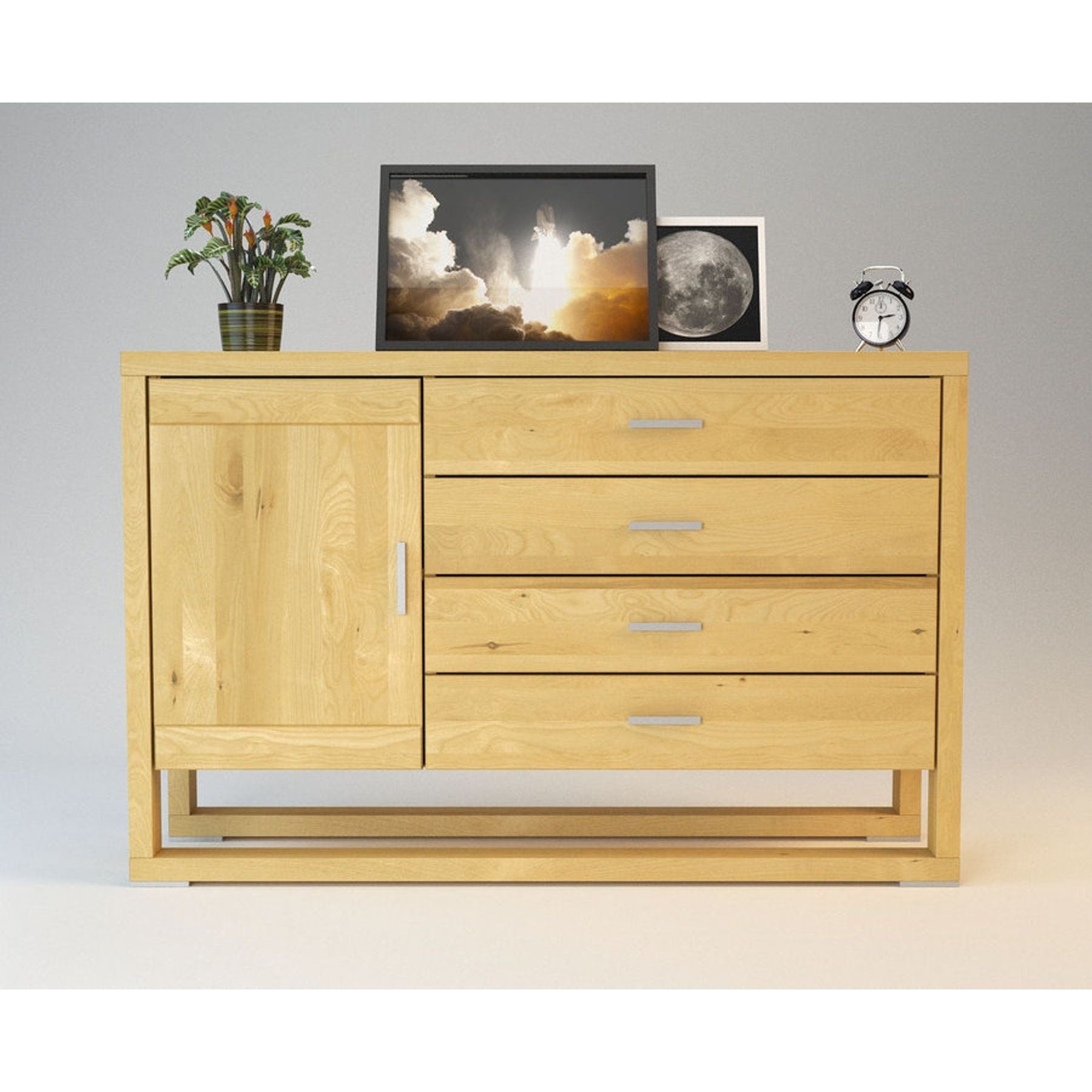 FERARRA Massivholz Schubladen Kommode