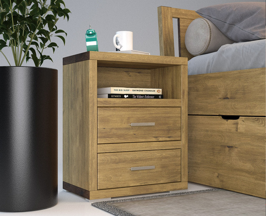 Pedenza-Verso Massivholz Nachttisch