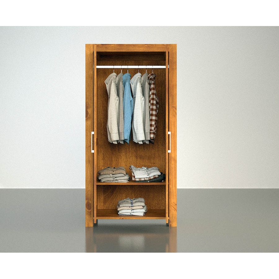 NATURA Kleiderschrank 2-Türig Massivholz