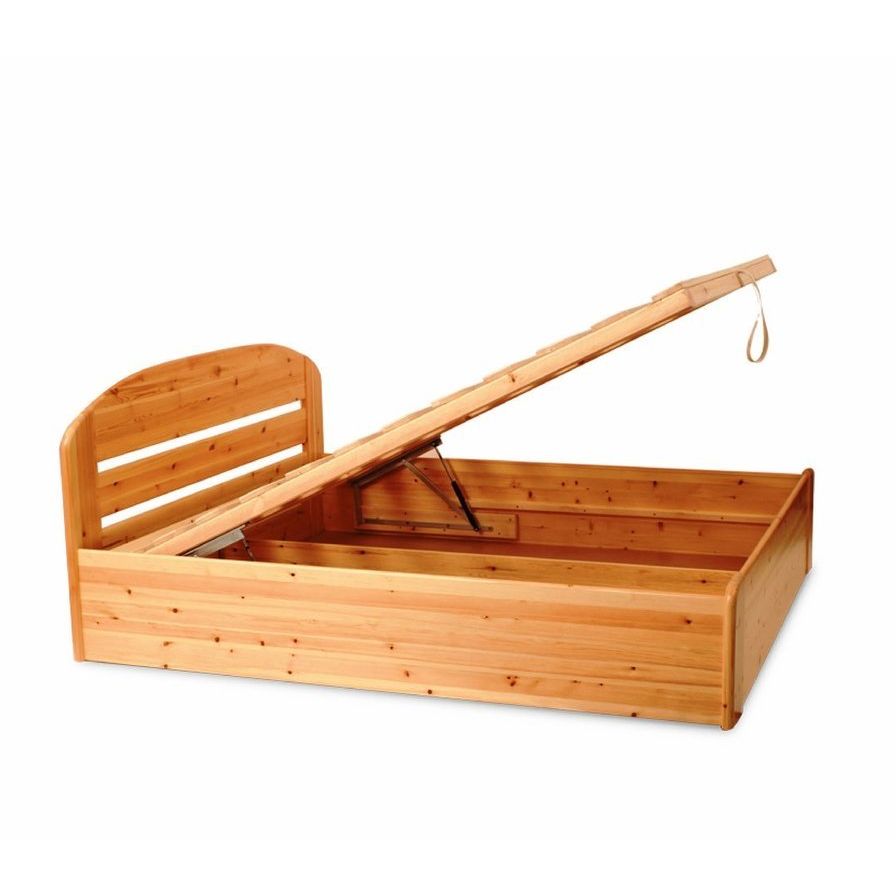 Anika Kieferbett mit Bettkasten | Massivholz | Naturholz | 100% Bio-Bett inkl. Lattenrost