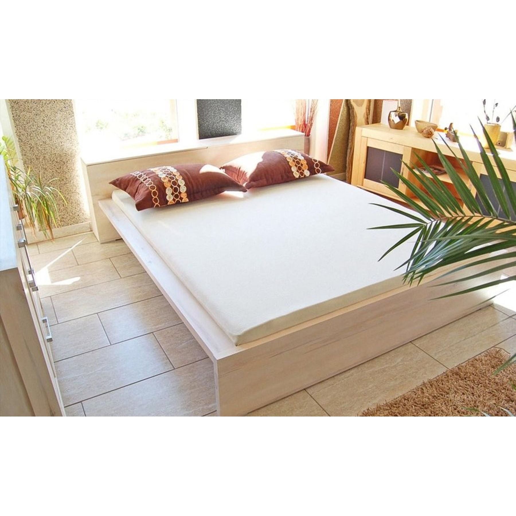 CREATO Massivholzbett mit Bettkasten