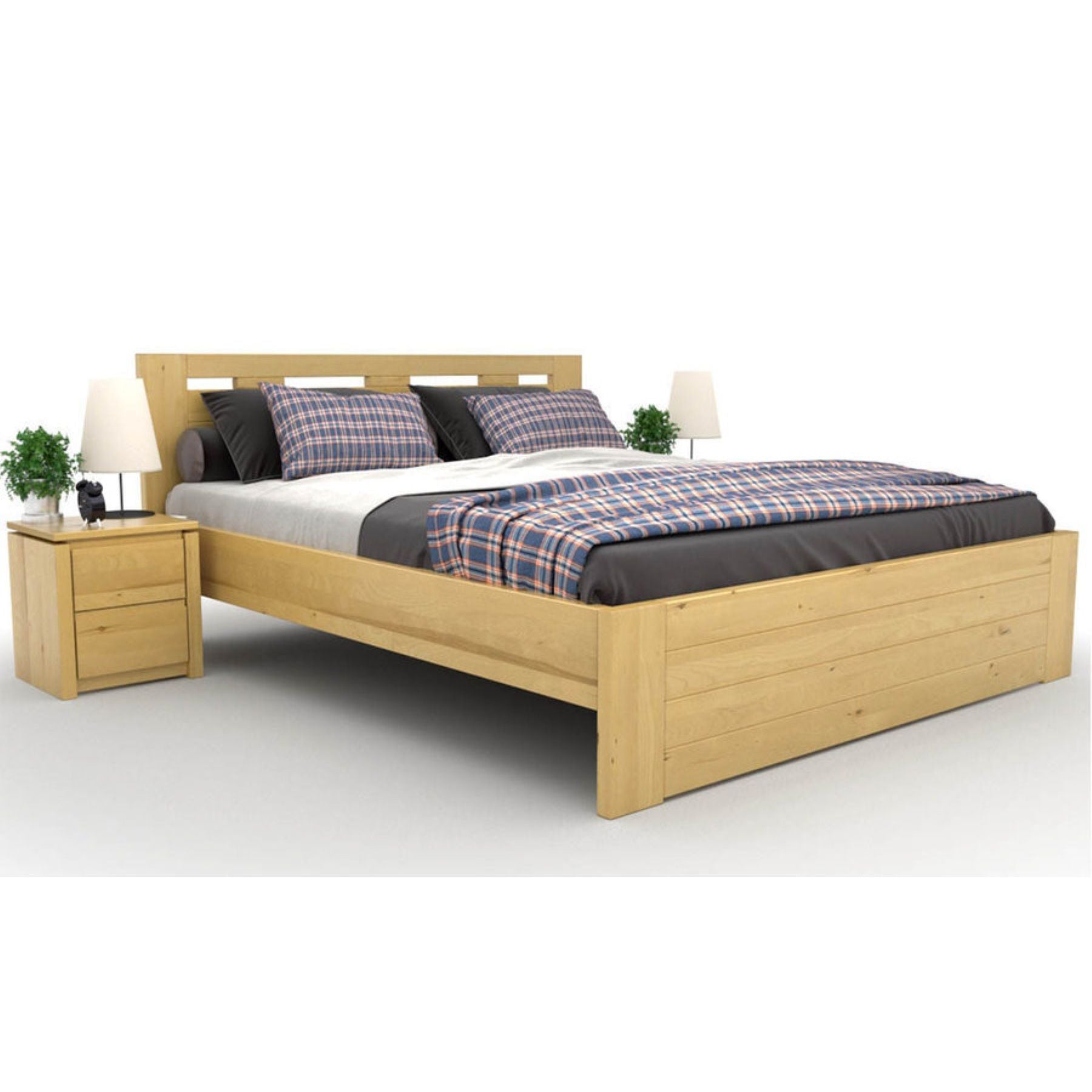 NELSON Massivholzbett optional mit Bettschubladen