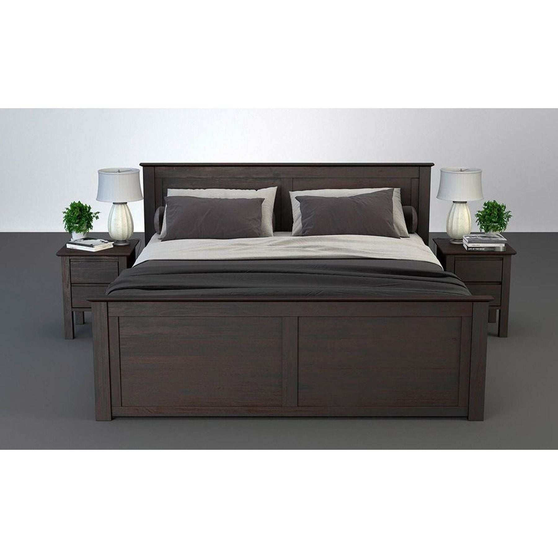 FLORANCE Massivholzbett mit 4 Schubladen