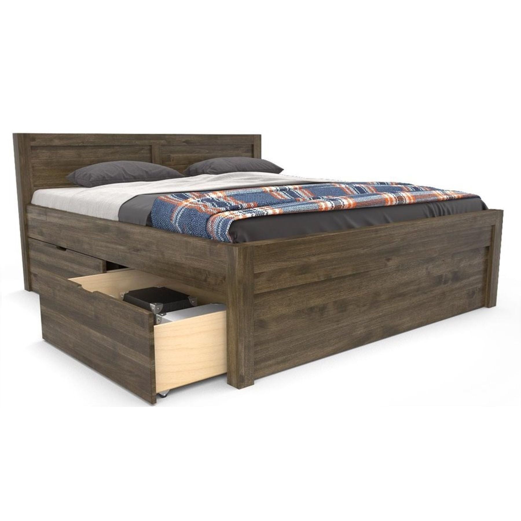 NATURA-VERSO Massivholzbett optional mit Bettschubladen