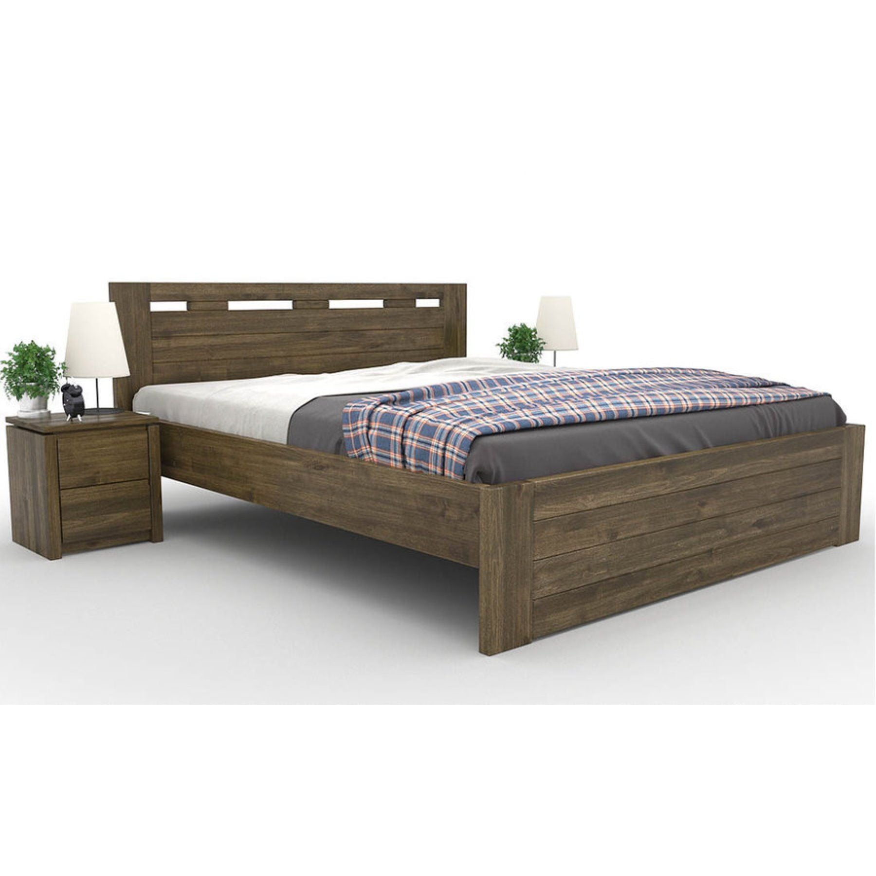 NELSON Massivholzbett optional mit Bettschubladen