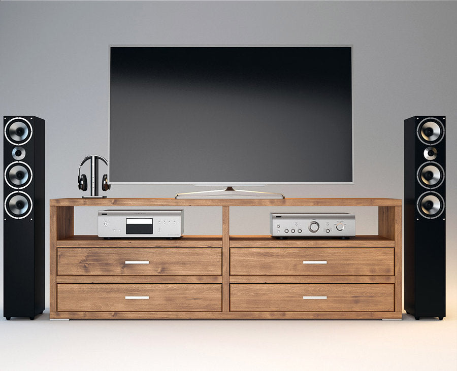 PEDENZA TV-Sideboard/Longboard Massivholz Kommode