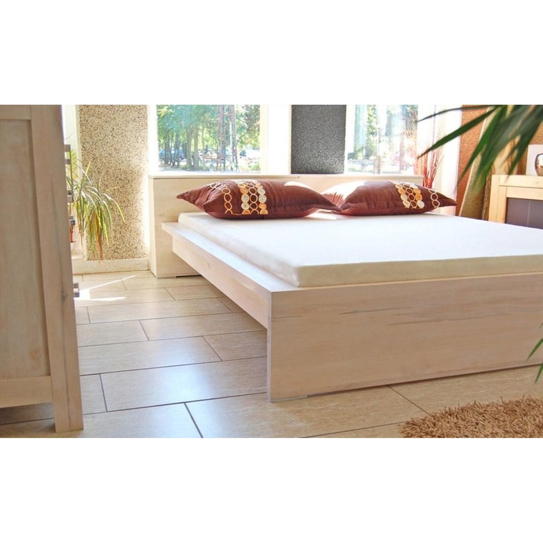 CREATO Massivholzbett mit Bettkasten