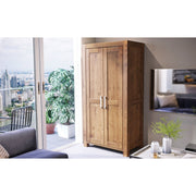NATURA Kleiderschrank 2-Türig Massivholz