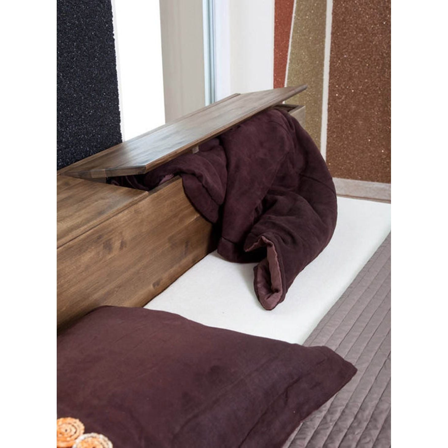 CREATO Massivholzbett mit Bettkasten