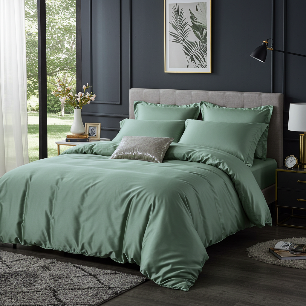 Charm Baumwolle Satin Kissenbezug Aus 100 Prozent Ägyptischer Baumwolle Mit 600 Fadendichte Und Seidigem Satinfinish