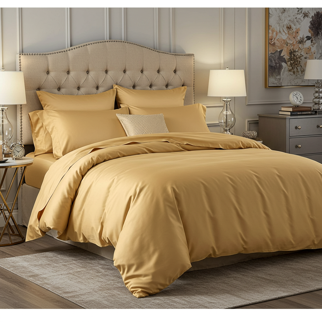 Charm Baumwolle Satin Deckenbezug Aus Extralangstapelige Ägyptische Baumwolle Mit Seidigem Fall