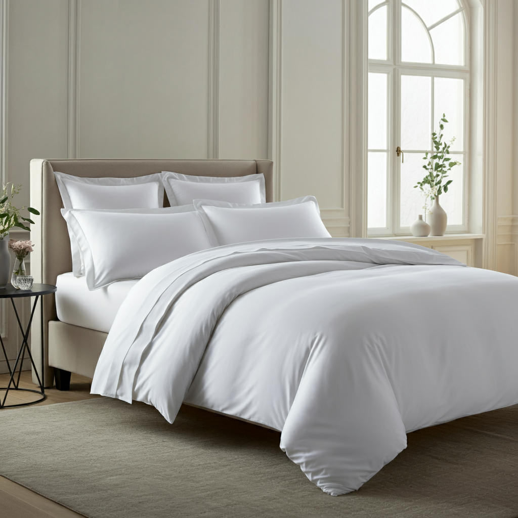 Grand Hotel Perkal Bettwäsche Aus Ägyptischer Baumwolle 100Prozent Mit Langen Stapelfasern Kühles Gefühl Atmungsaktiv