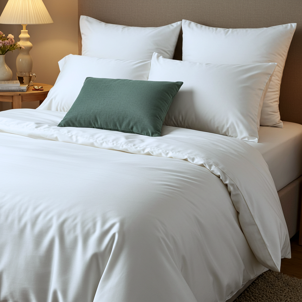 Luxe Baumwolle Satin Kissenbezug Aus Ägyptischer Baumwolle Mit 400 Fadendichte Und Butterweichem Satinfinish