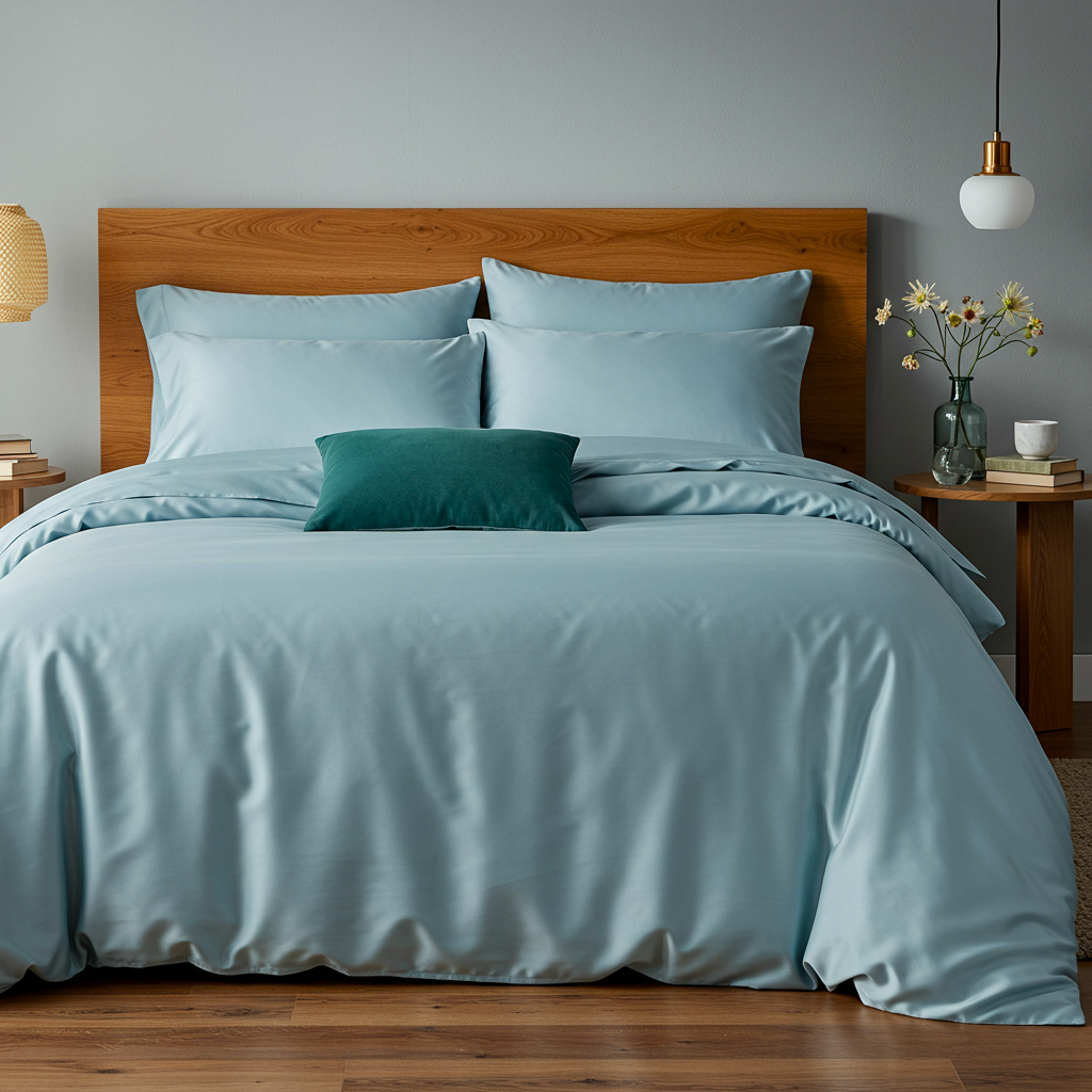 Luxe Baumwolle Satin Spannbettlaken Aus Ägyptischer Baumwolle Mit 400 Fadendichte Und Glänzendem Finish