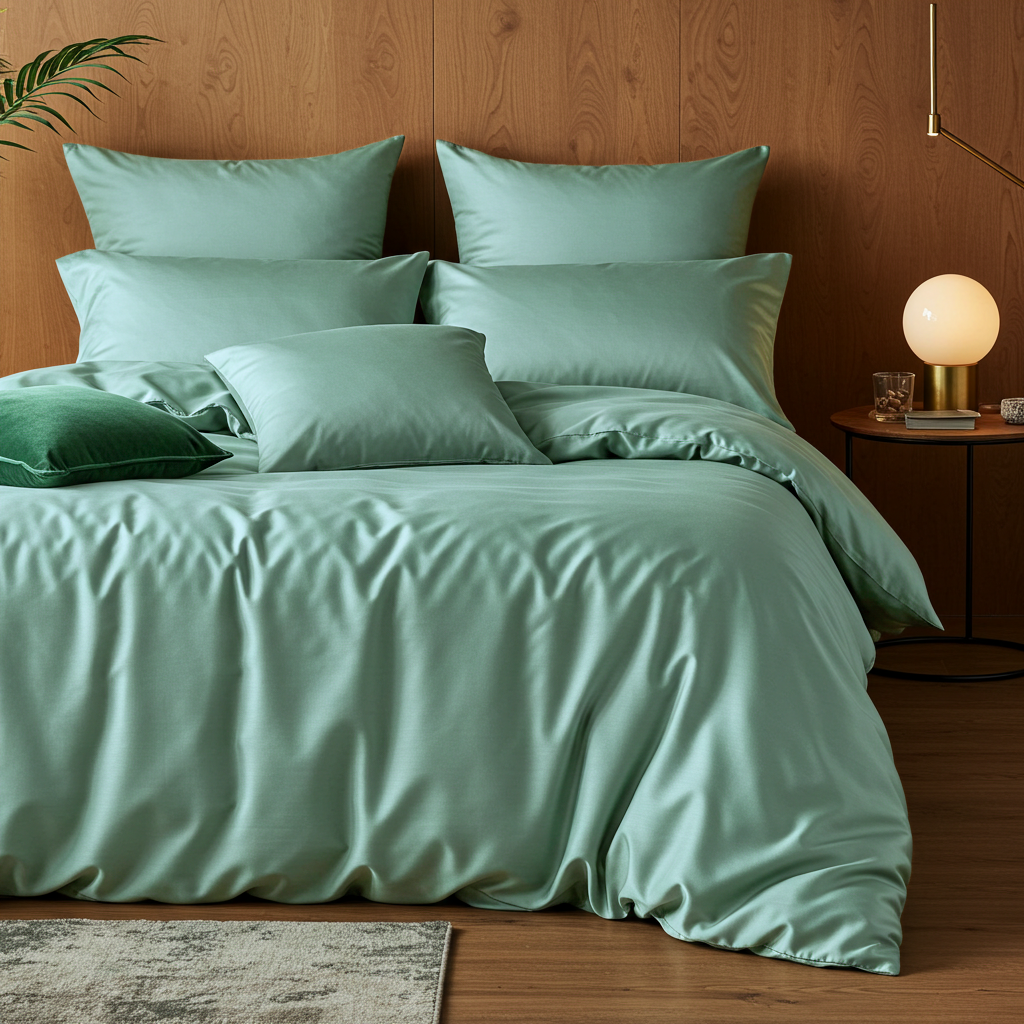 Luxe Baumwolle Satin Bettwäsche Aus Ägyptischer Baumwolle Mit 400 Fadendichte Und Seidigem Satin Finish