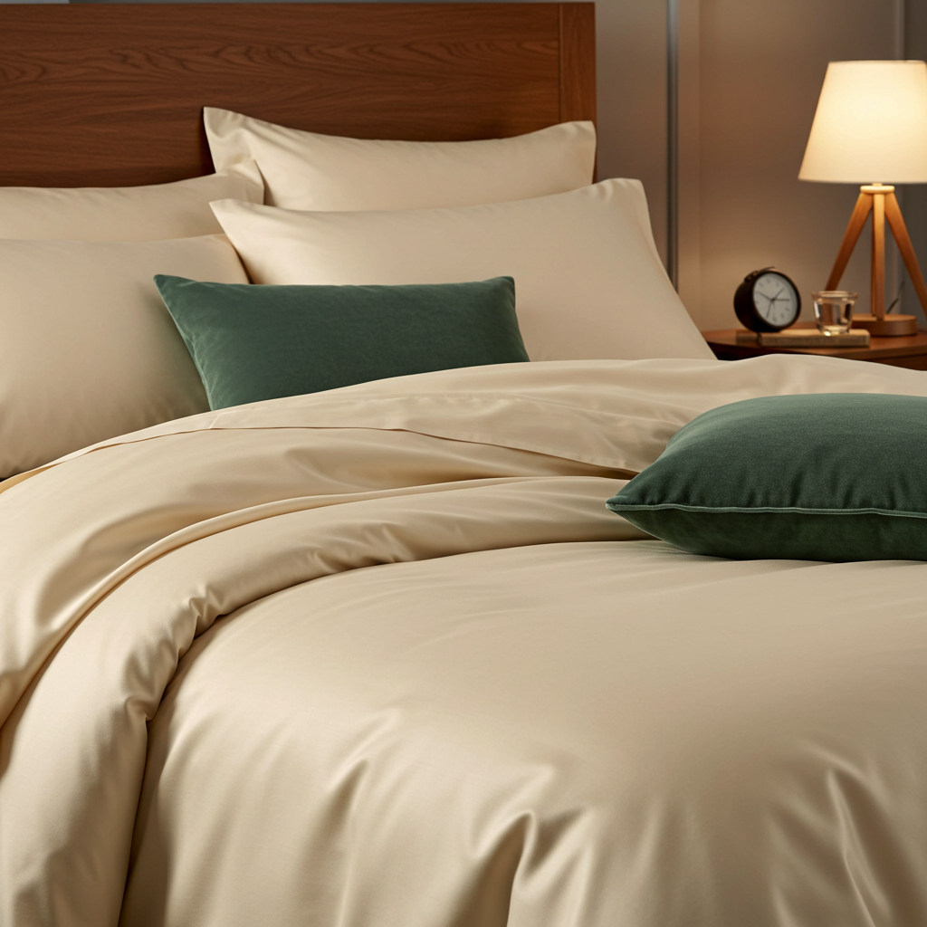 Luxe Baumwolle Satin Spannbettlaken Aus Ägyptischer Baumwolle Mit 400 Fadendichte Und Glänzendem Finish