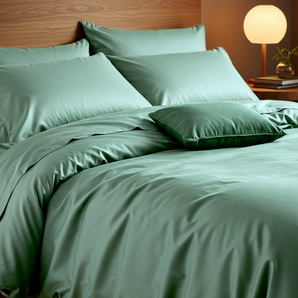 Luxe Baumwolle Satin Spannbettlaken Aus Ägyptischer Baumwolle Mit 400 Fadendichte Und Glänzendem Finish