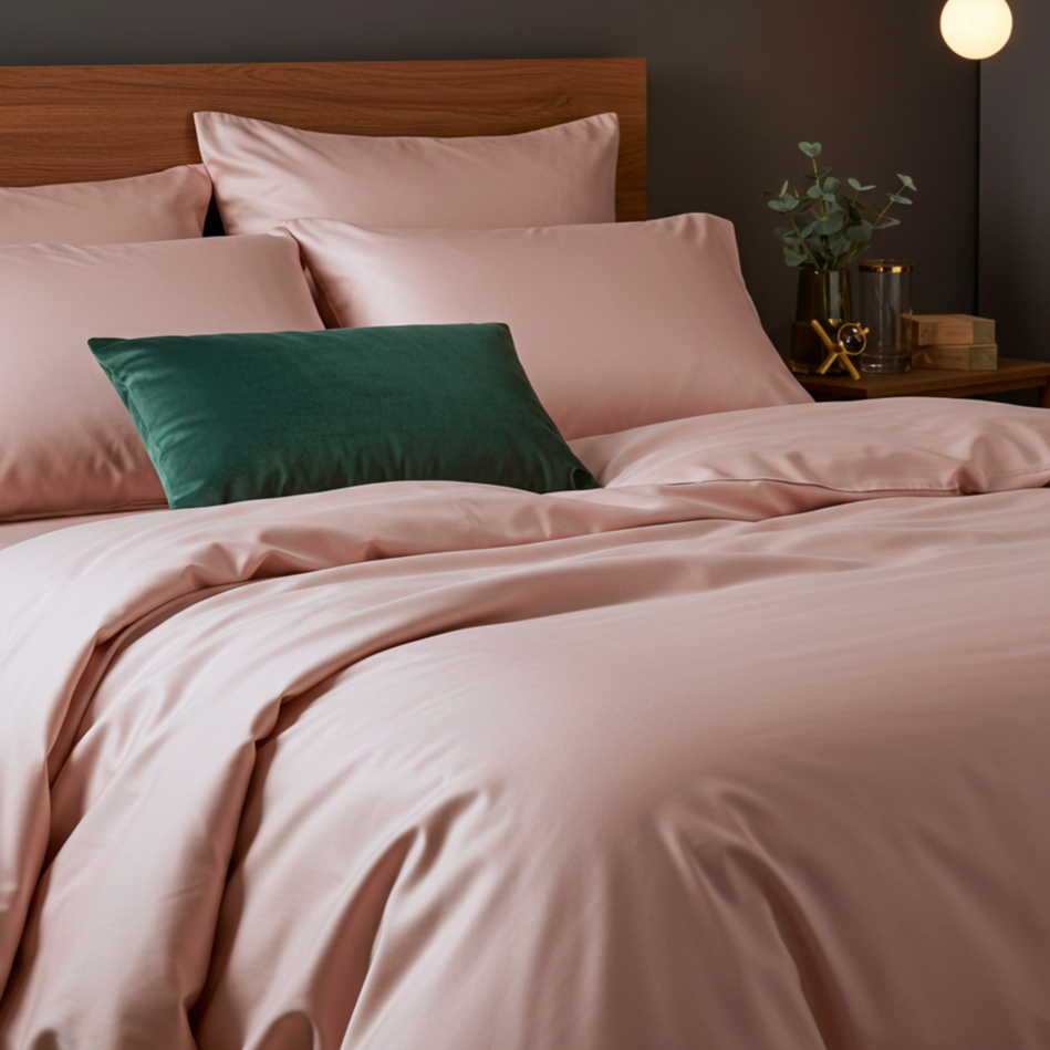 Luxe Baumwolle Satin Spannbettlaken Aus Ägyptischer Baumwolle Mit 400 Fadendichte Und Glänzendem Finish